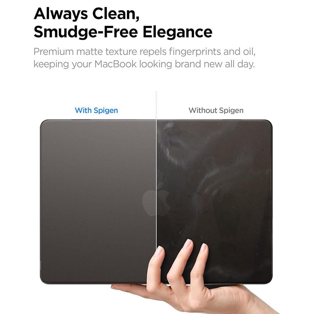 Spigen Airskin-etui for Apple MacBook Air 13 tommer (2026) / (2025) / (2024) / (2022), Satinert svart ACS11531