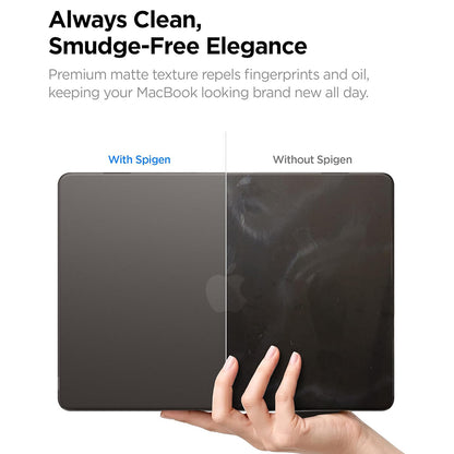 Spigen Airskin-etui for Apple MacBook Air 13 tommer (2026) / (2025) / (2024) / (2022), Satinert svart ACS11531