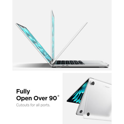 Spigen Airskin deksel for Apple MacBook Air 13 tommer (2026) / (2025) / (2024) / (2022), Satinert Transparent ACS11530