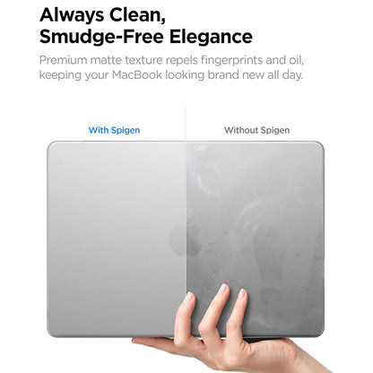 Spigen Airskin deksel for Apple MacBook Air 13 tommer (2026) / (2025) / (2024) / (2022), Satinert Transparent ACS11530