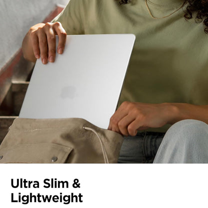 Spigen Airskin deksel for Apple MacBook Air 13 tommer (2026) / (2025) / (2024) / (2022), Satinert Transparent ACS11530
