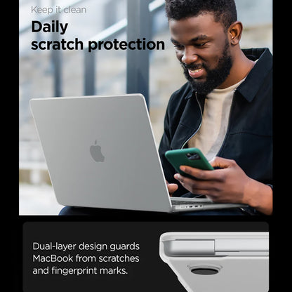 Spigen Airskin deksel for Apple MacBook Pro 16 tommer (2026) / (2024) / (2023) / (2021), Satinert Transparent ACS11526