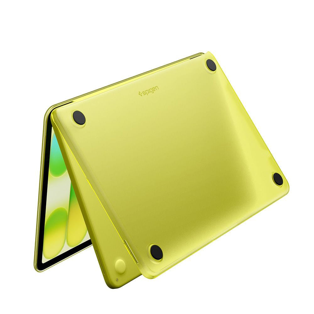 Spigen Airskin-etui for Apple MacBook Neo 13 tommer, Satinert Gul ACS11544