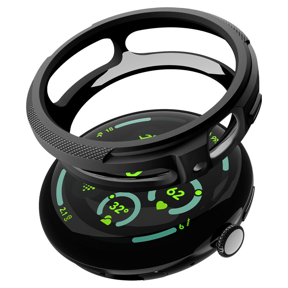 Spigen Liquid Air deksel for Google Pixel Watch 4 41mm, Matt svart ACS09483