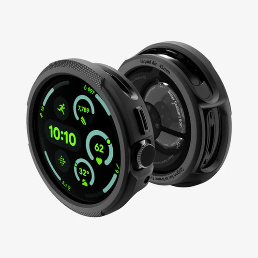 Spigen Liquid Air deksel for Google Pixel Watch 4 45mm, Matt svart ACS11222