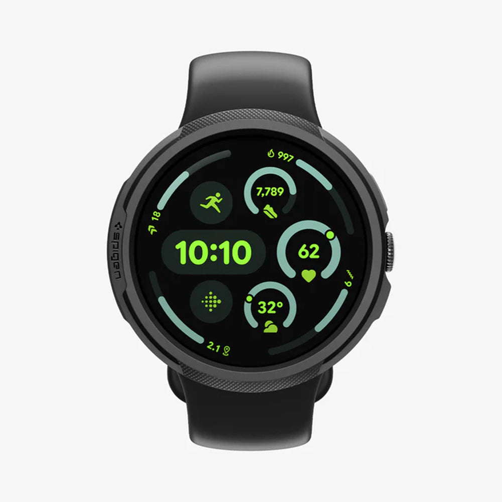 Spigen Liquid Air deksel for Google Pixel Watch 4 45mm, Matt svart ACS11222