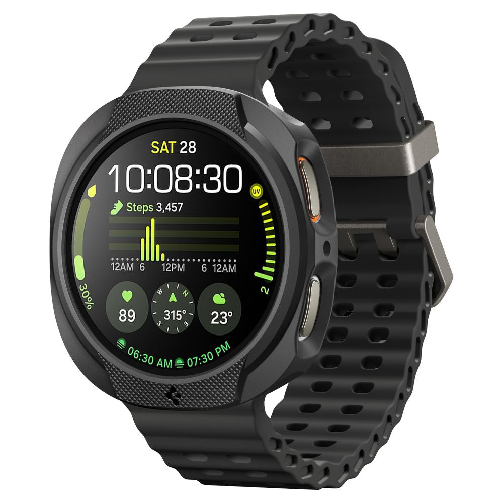 Spigen Liquid Air deksel for Samsung Galaxy Watch8 40mm, Matt Svart ACS09840