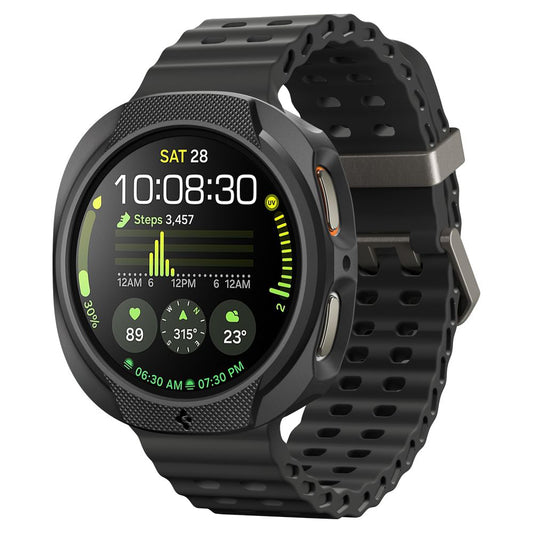 Spigen Liquid Air deksel for Samsung Galaxy Watch8 40mm, Matt Svart ACS09840