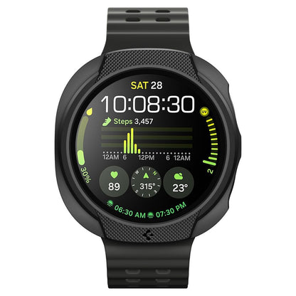Spigen Liquid Air deksel for Samsung Galaxy Watch8 40mm, Matt Svart ACS09840