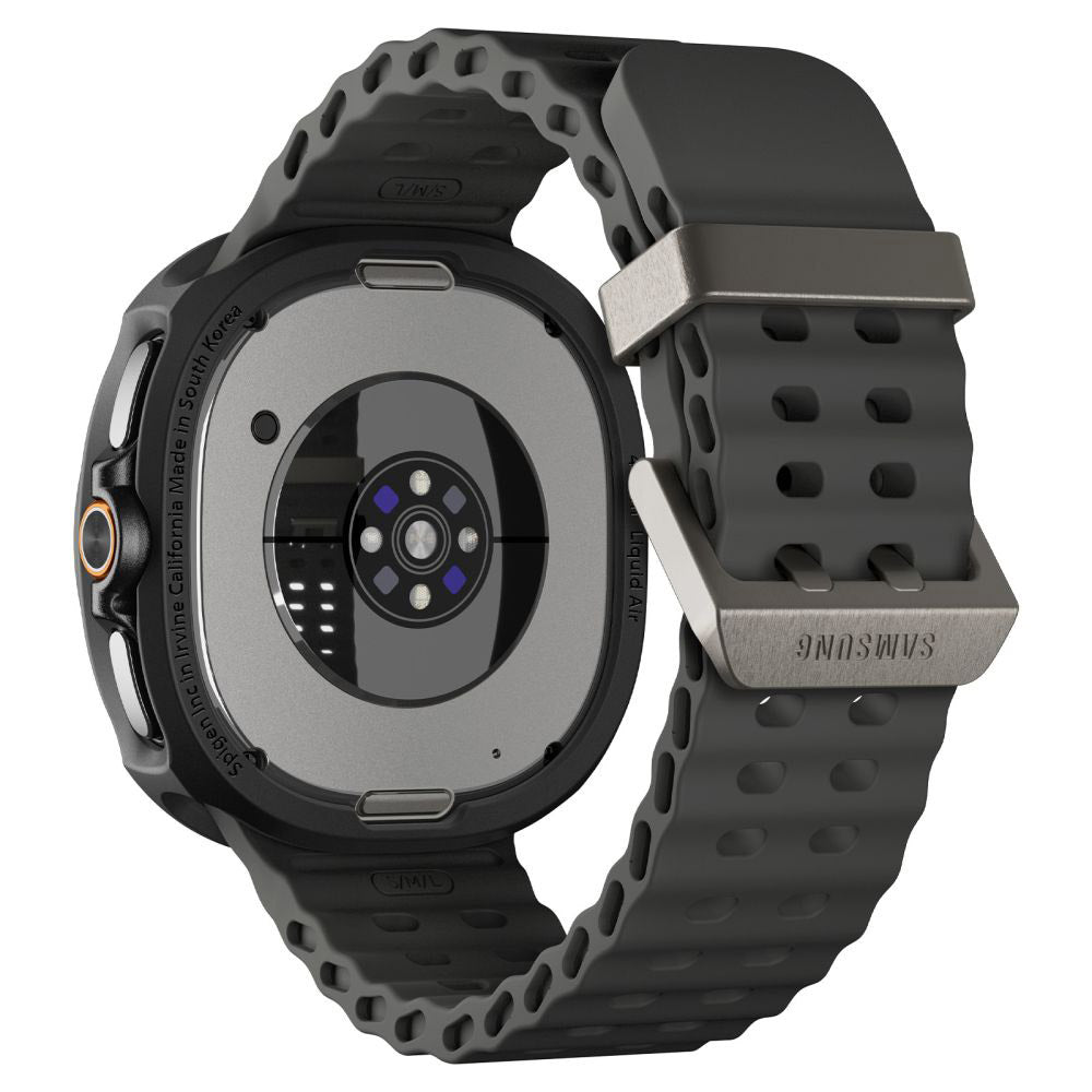 Spigen Liquid Air deksel for Samsung Galaxy Watch8 Classic, Matt Svart ACS09841