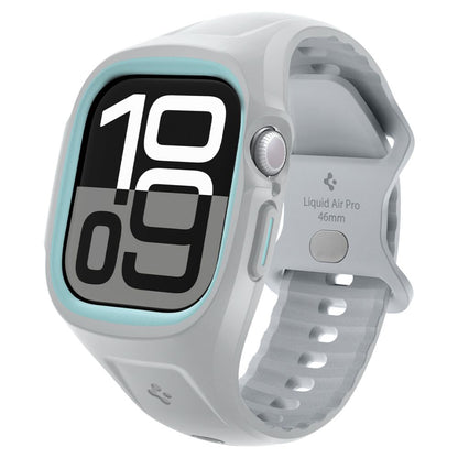Spigen Liquid Air Pro deksel for Apple Watch Series 10 / 11 46mm, Grå ACS09318