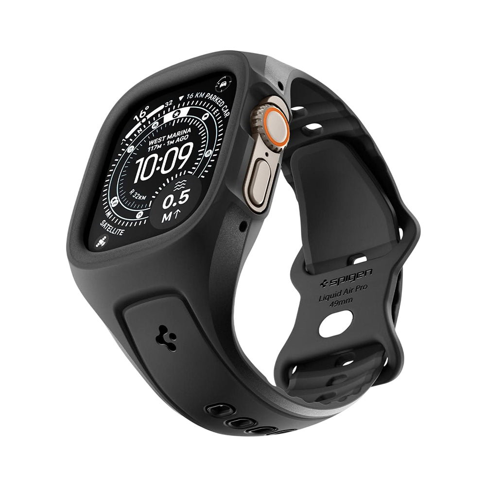 Spigen Liquid Air Pro deksel for Apple Watch Ultra Series, svart ACS05463