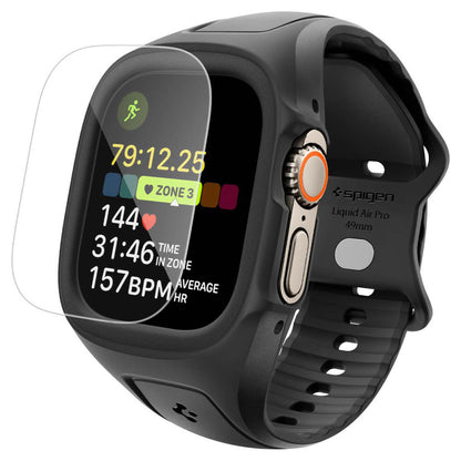 Spigen Liquid Air Pro deksel med skjermbeskytter for Apple Watch Ultra Series, matt svart ACS11416
