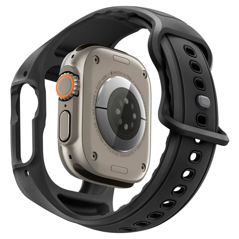 Spigen Liquid Air Pro deksel med skjermbeskytter for Apple Watch Ultra Series, matt svart ACS11416