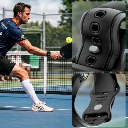 Spigen Liquid Air Pro deksel med skjermbeskytter for Apple Watch Ultra Series, matt svart ACS11416