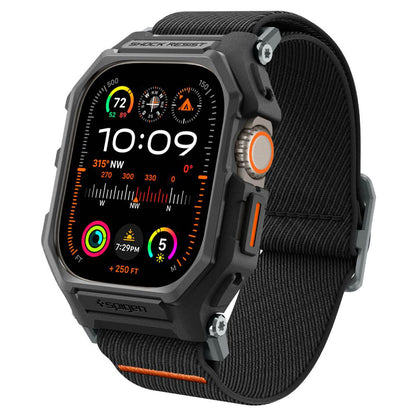 Spigen Lite Fit Pro-etui for Apple Watch Ultra Series, Matt svart ACS07104
