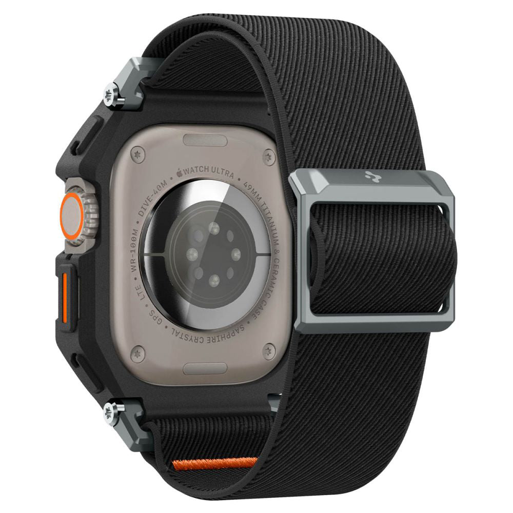 Spigen Lite Fit Pro-etui for Apple Watch Ultra Series, Matt svart ACS07104