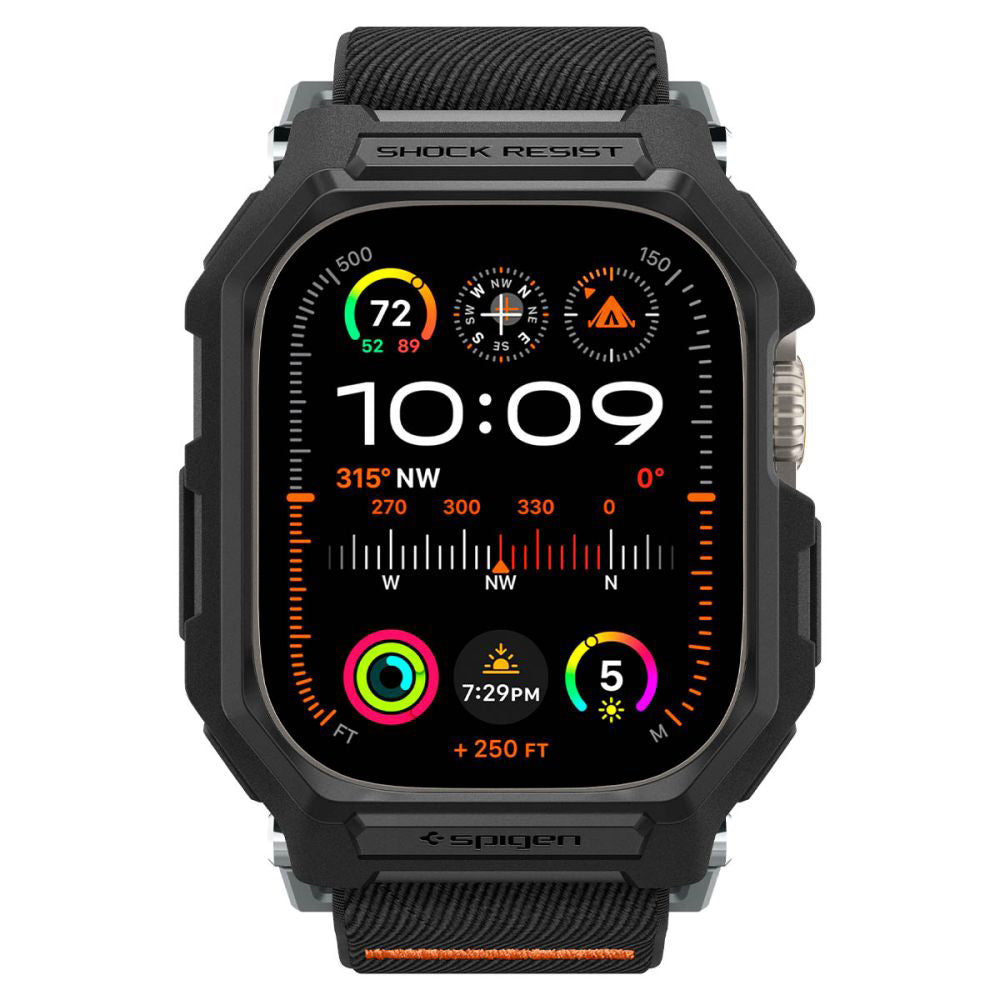 Spigen Lite Fit Pro-etui for Apple Watch Ultra Series, Matt svart ACS07104