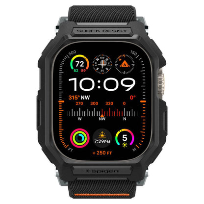 Spigen Lite Fit Pro-etui for Apple Watch Ultra Series, Matt svart ACS07104