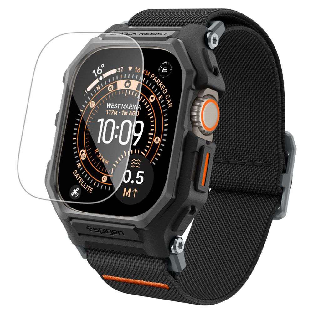 Spigen Lite Fit Pro-etui med skjermbeskytter for Apple Watch Ultra Series, matt svart ACS11415