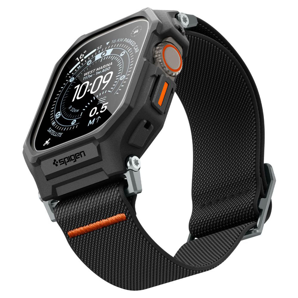 Spigen Lite Fit Pro-etui med skjermbeskytter for Apple Watch Ultra Series, matt svart ACS11415