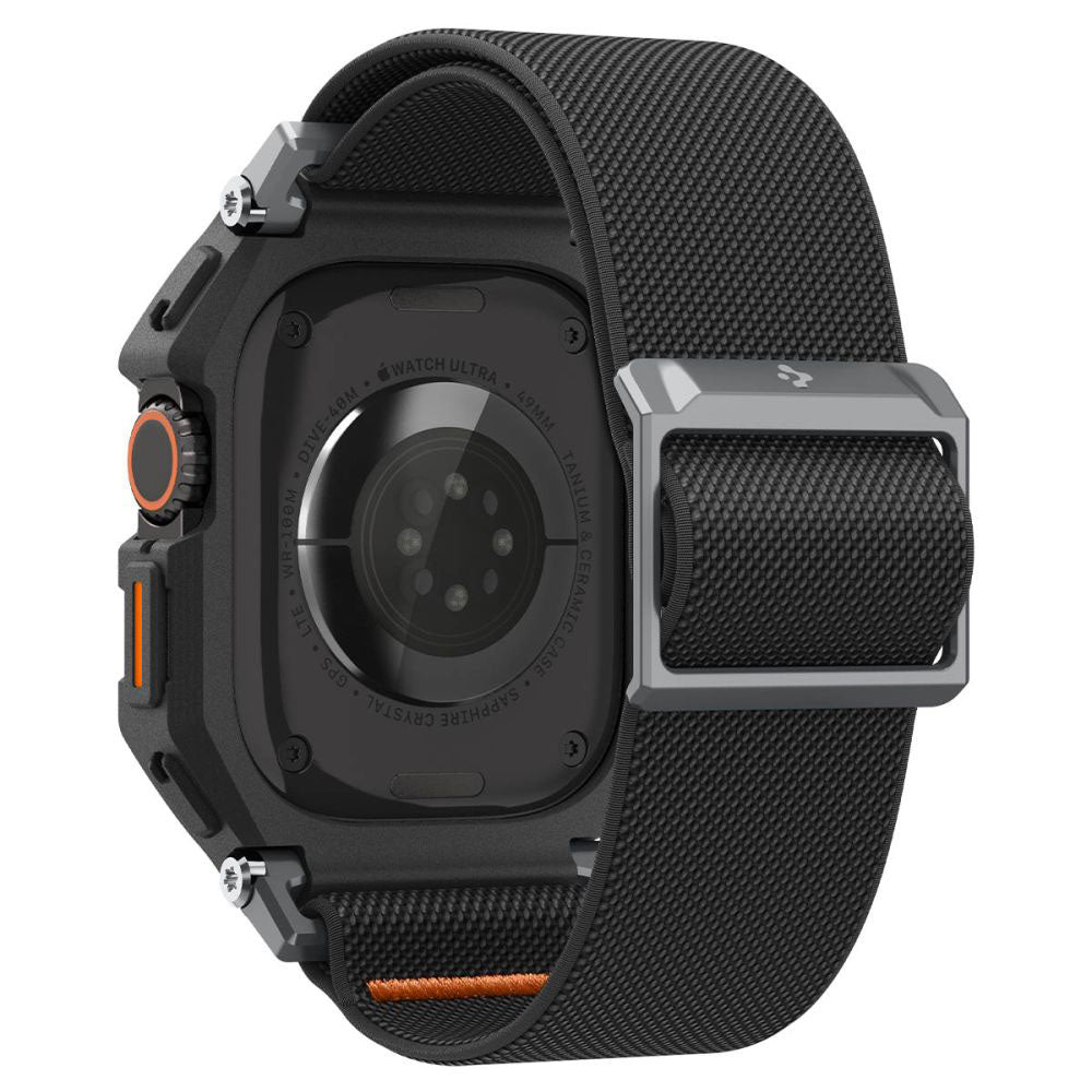 Spigen Lite Fit Pro-etui med skjermbeskytter for Apple Watch Ultra Series, matt svart ACS11415