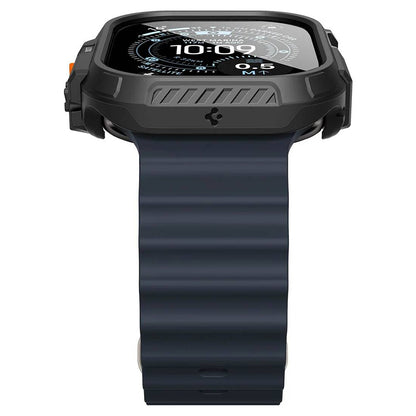 Spigen Lock Fit-deksel med skjermbeskytter for Apple Watch Ultra-serien, svart ACS12054