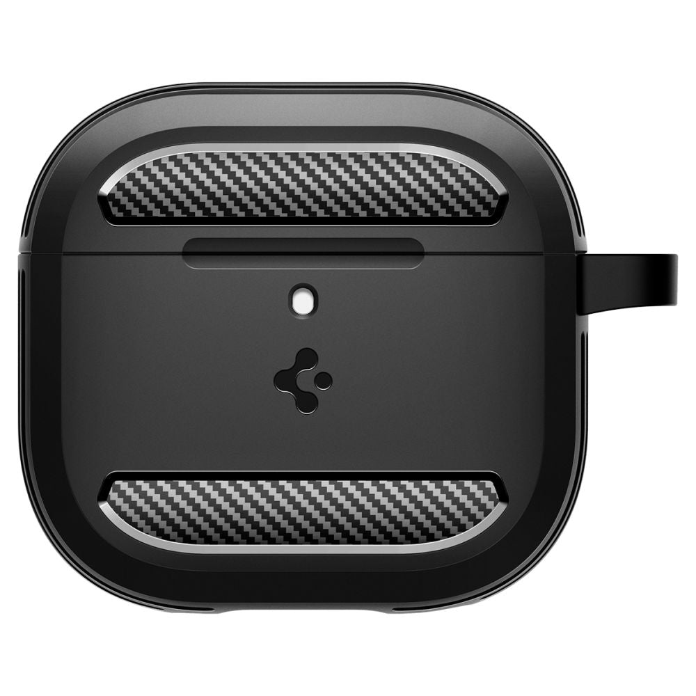 Spigen Rugged Armor deksel for Apple AirPods 4, Matt Svart
