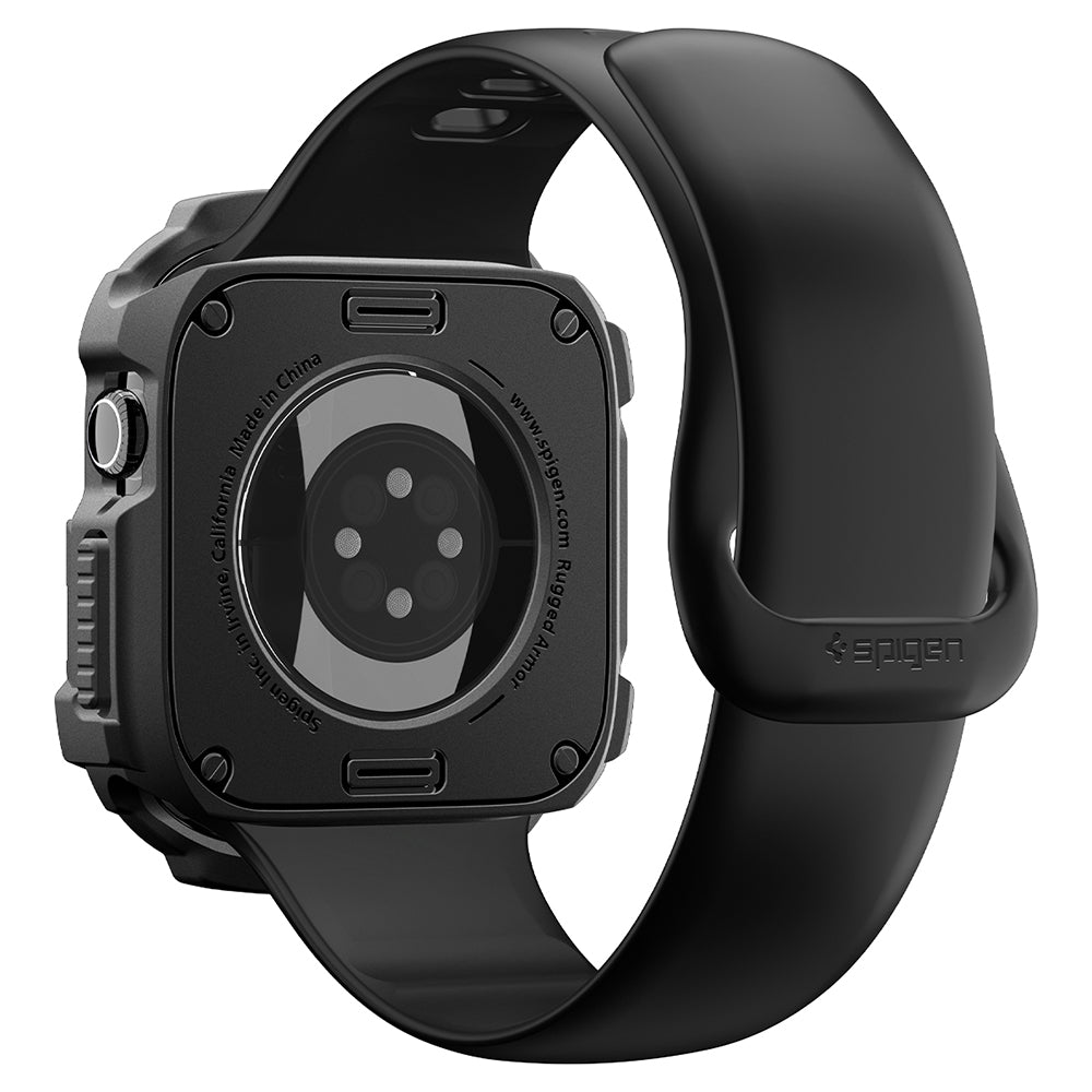 Spigen Rugged Armor-deksel til Apple Watch Series 12 42 mm, matt svart ACS11877
