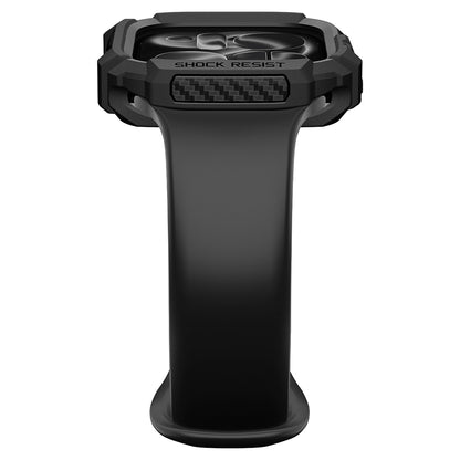Spigen Rugged Armor deksel for Apple Watch Series 12 46mm, Matt svart ACS11886