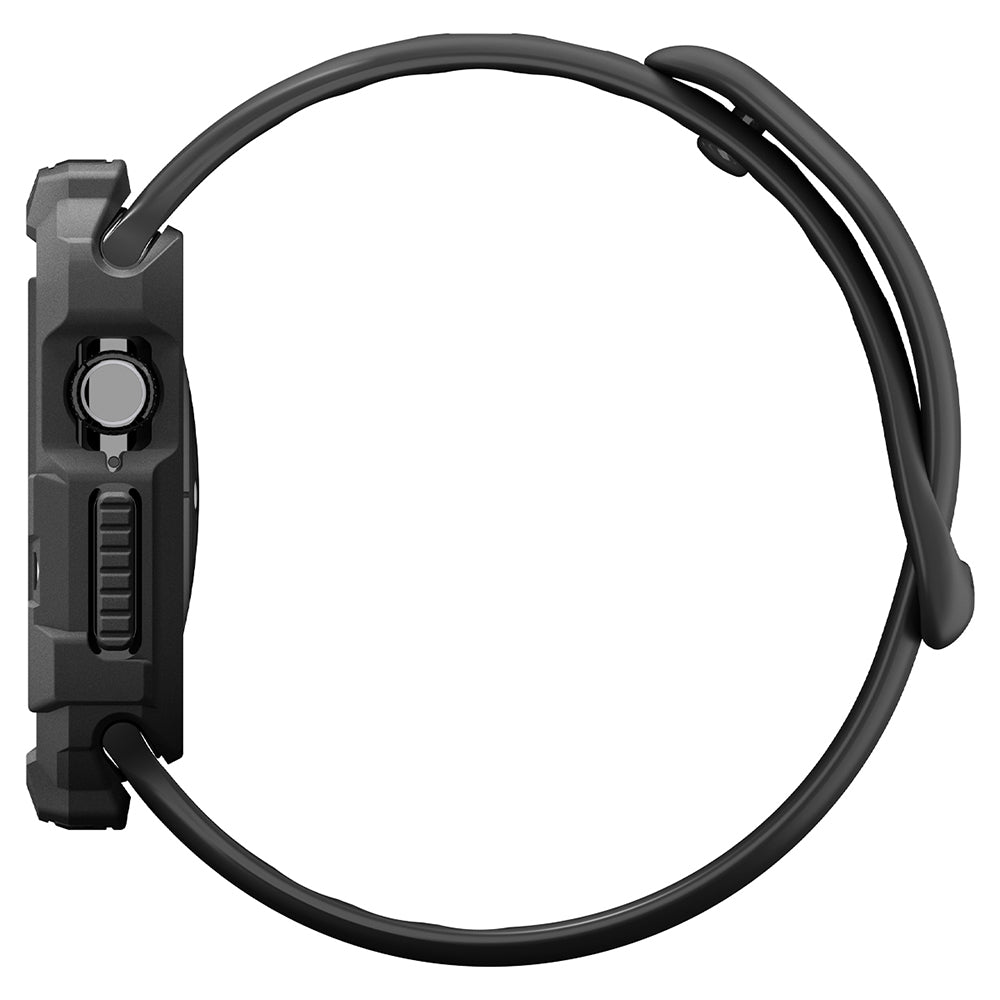 Spigen Rugged Armor deksel for Apple Watch Series 12 46mm, Matt svart ACS11886