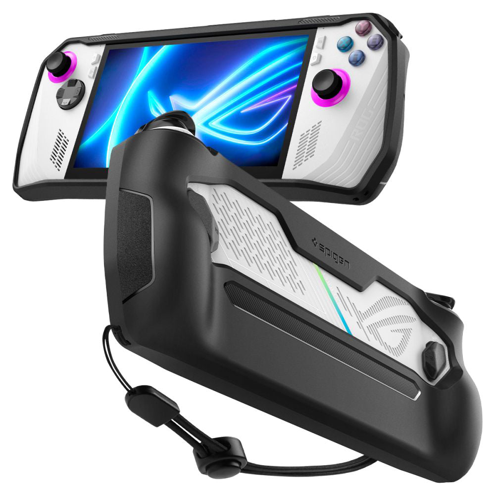 Spigen Rugged Armor deksel for Asus ROG Ally konsoll, Matt Svart ACS06921