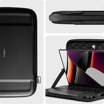 Spigen Rugged Armor-etui for bærbar PC 13 tommer - 14 tommer, svart AFA04270