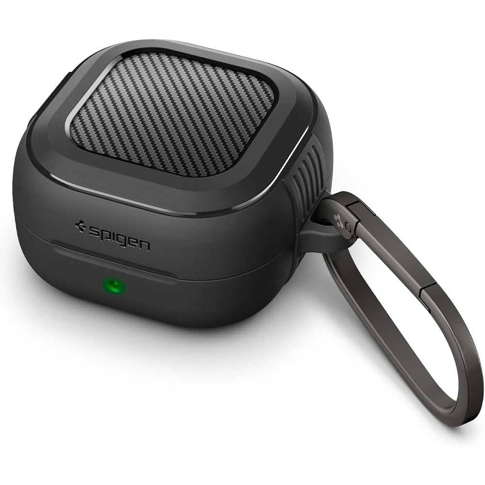 Spigen Rugged Armor deksel for Samsung Galaxy Buds4 / Buds4 Pro, Matt Svart ACS11200