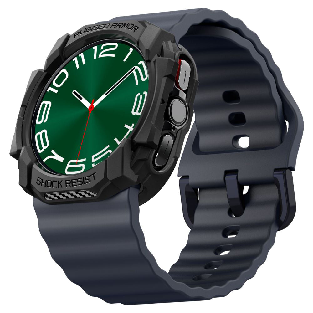 Spigen Rugged Armor deksel for Samsung Galaxy Watch Ultra, Svart