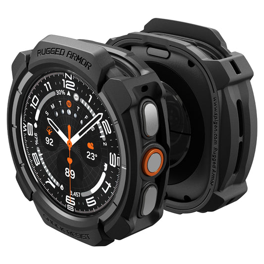 Spigen Rugged Armor deksel for Samsung Galaxy Watch Ultra2, matt svart ACS11611