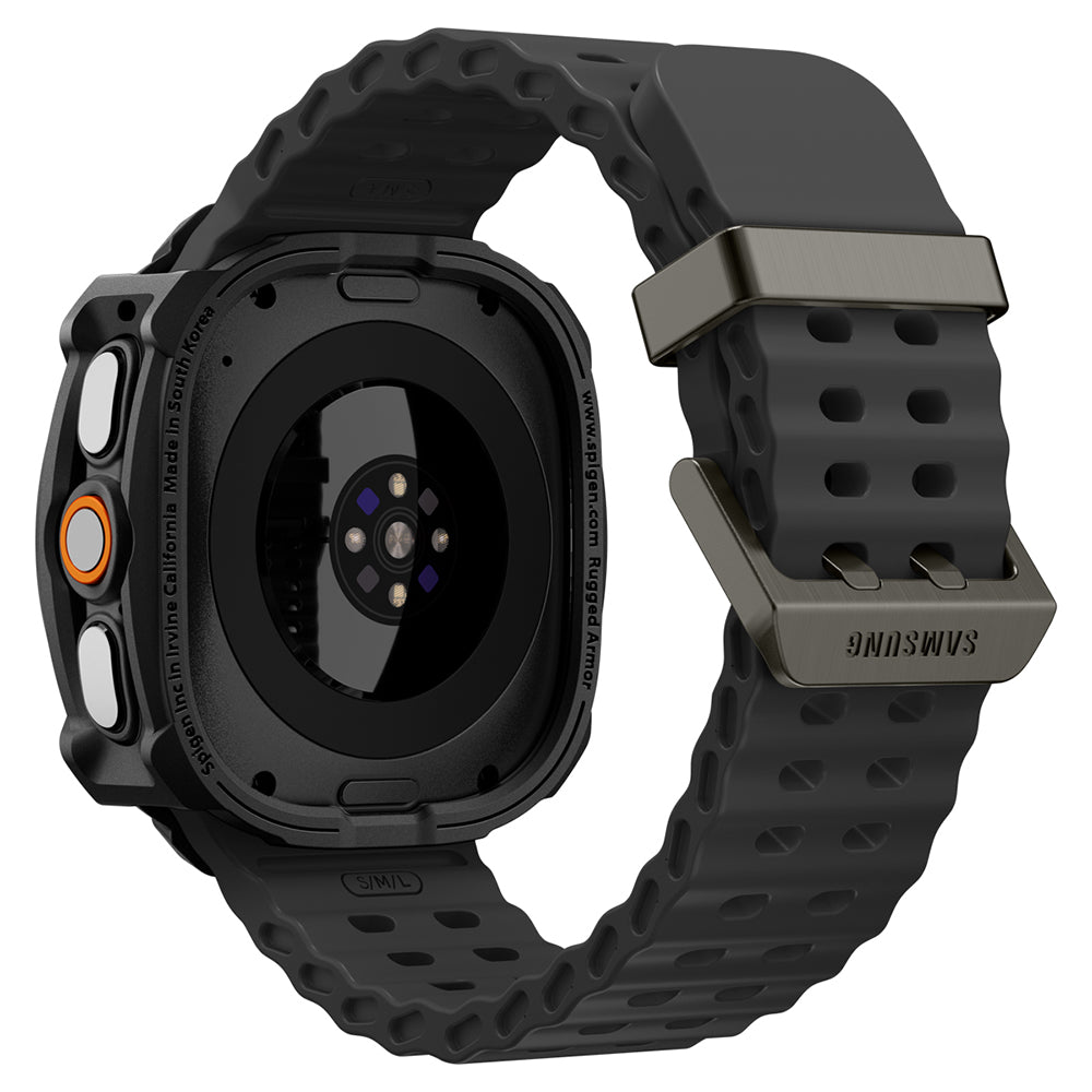 Spigen Rugged Armor deksel for Samsung Galaxy Watch Ultra2, matt svart ACS11611