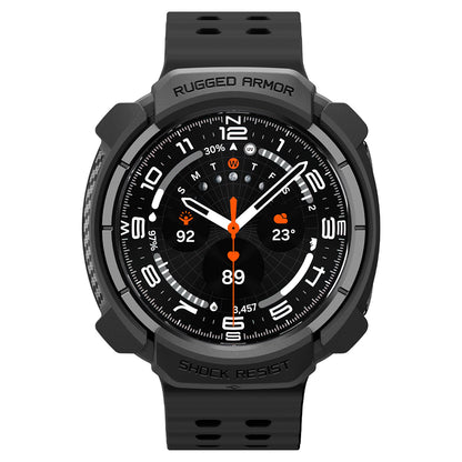 Spigen Rugged Armor deksel for Samsung Galaxy Watch Ultra2, matt svart ACS11611
