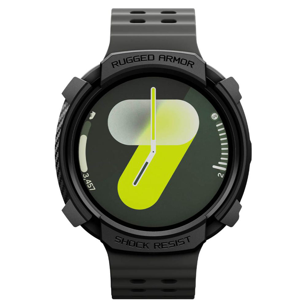 Spigen Rugged Armor deksel for Samsung Galaxy Watch8 40mm, Svart ACS10004