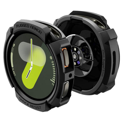 Spigen Rugged Armor deksel for Samsung Galaxy Watch8 40mm, Svart ACS10004
