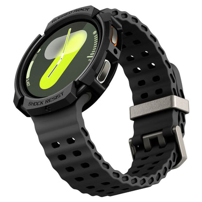 Spigen Rugged Armor deksel for Samsung Galaxy Watch8 44mm, Matt svart ACS10006