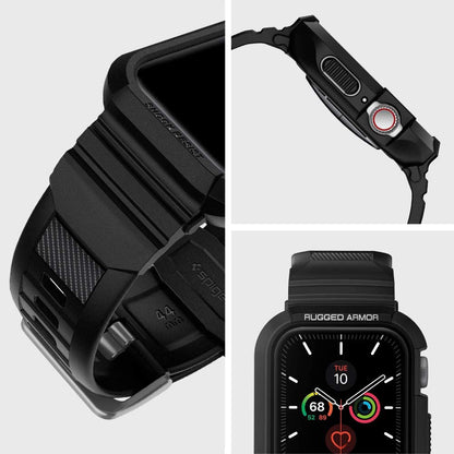 Spigen Rugged Armor Pro deksel for Apple Watch 44mm Series, svart 062CS25324