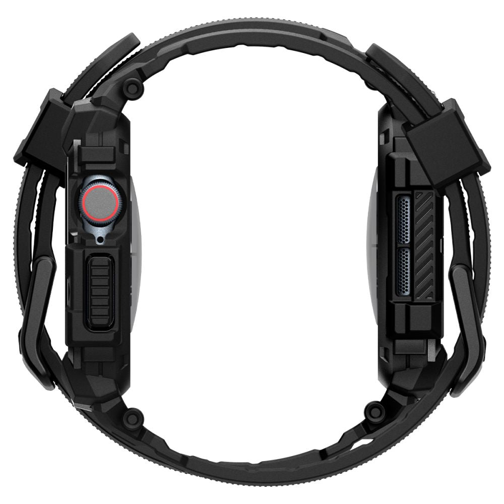 Spigen Rugged Armor Pro deksel for Apple Watch Series 10 42mm, Matt Svart ACS08591