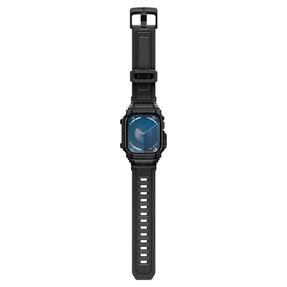 Spigen Rugged Armor Pro deksel for Apple Watch Series 10 42mm, Matt Svart ACS08591