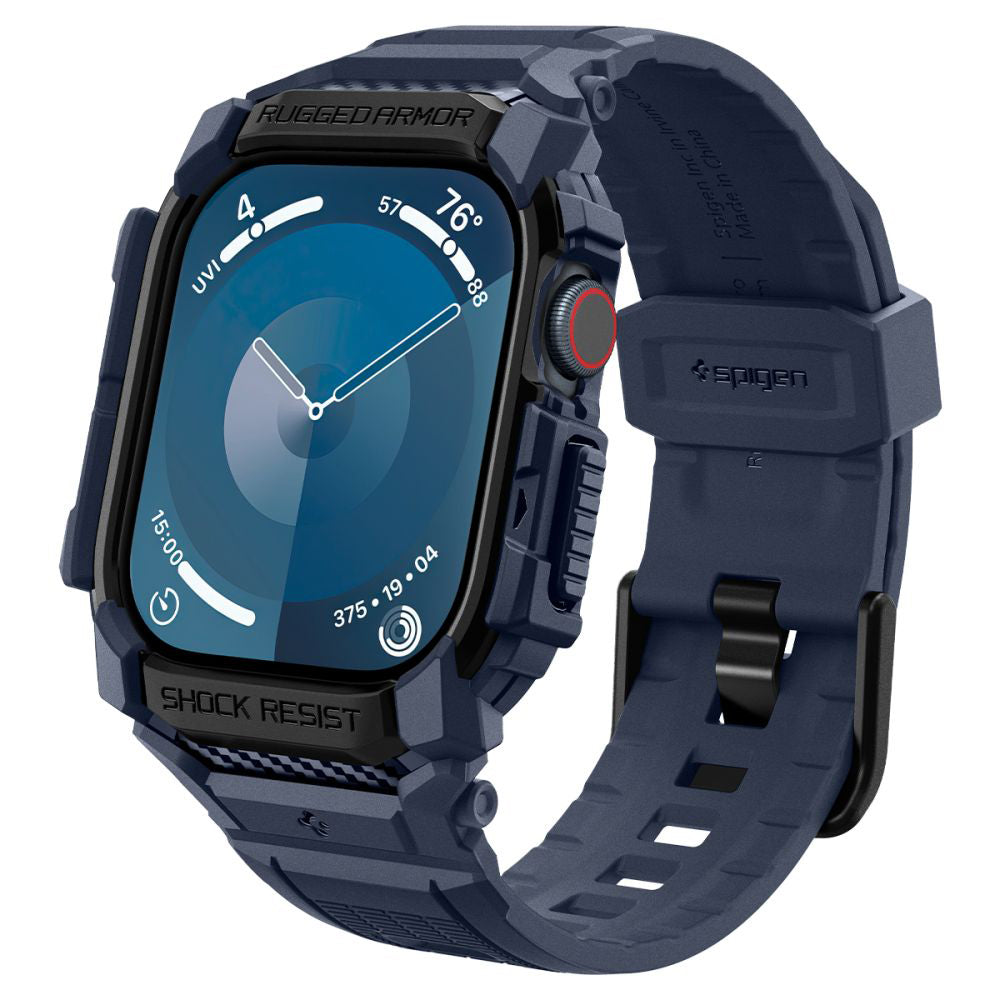 Spigen Rugged Armor Pro deksel for Apple Watch Series 10 / 11 46mm, Marineblå