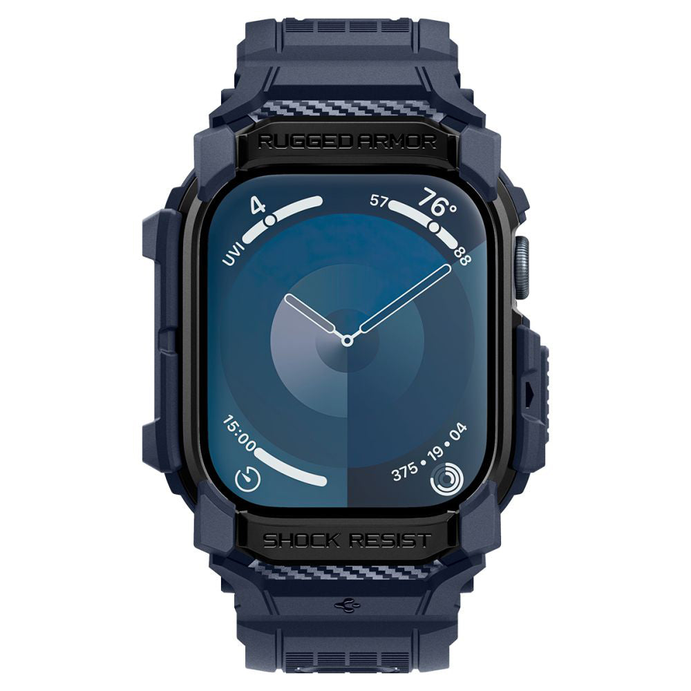 Spigen Rugged Armor Pro deksel for Apple Watch Series 10 / 11 46mm, Marineblå
