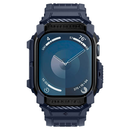 Spigen Rugged Armor Pro deksel for Apple Watch Series 10 / 11 46mm, Marineblå