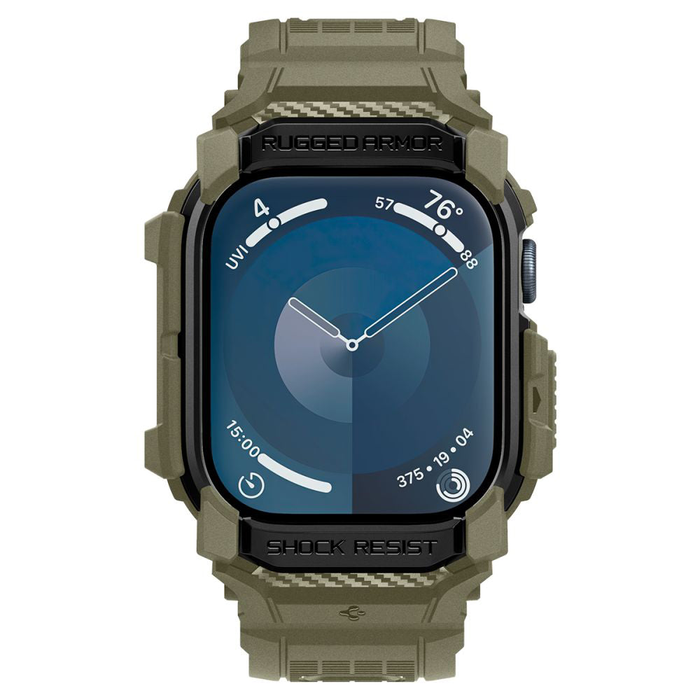 Spigen Rugged Armor Pro deksel for Apple Watch Series 10 46mm, Khaki ACS08608
