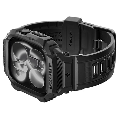 Spigen Rugged Armor Pro deksel for Apple Watch Series 12 46mm, Matt svart ACS11894