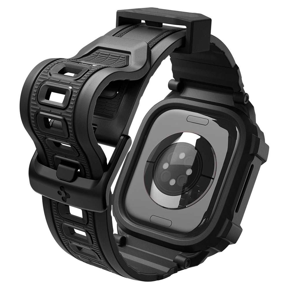 Spigen Rugged Armor Pro deksel for Apple Watch Series 12 46mm, Matt svart ACS11894